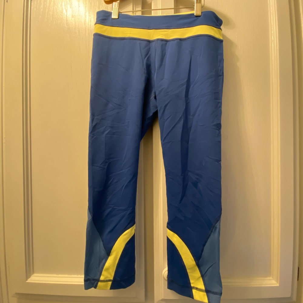lululemon athletica Blue and Yellow Leggings